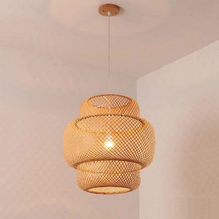 ZenWeave Bamboo Harmony Lamp – A Fusion of Eastern Elegance