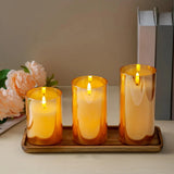 GlowAura LED Flameless Candle Set