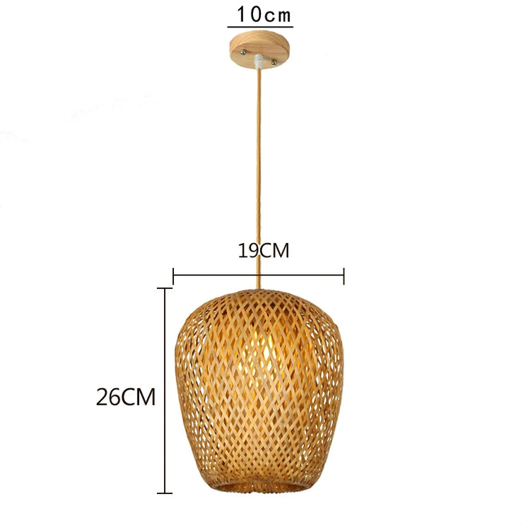 ZenWeave Bamboo Harmony Lamp – A Fusion of Eastern Elegance