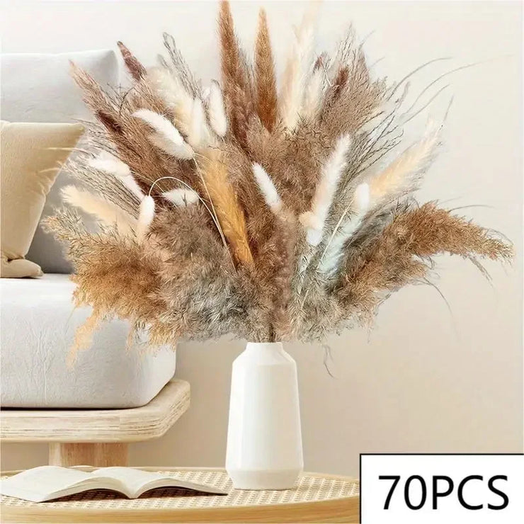 Boho Luxe Pampas Bouquet – 105pcs Dried Flower Arrangement