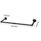 SteelCore Industrial Pipe Clothes Rail Set (Pack of 2)