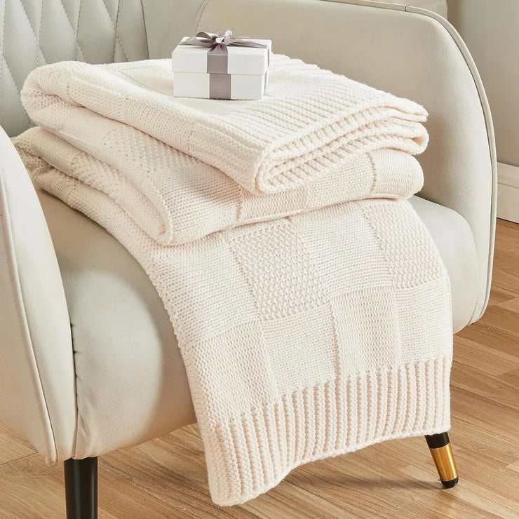 Camping Sofa Knitted Air Conditioning Nap Baby Blanket Soft