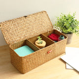 Hand Woven Storage Baskets With Dust Lids Storage