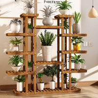 Grandeur 11-Tier Pine & wood Plant Stand