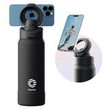 Magnetic Stainless Steel Sports Water Bottle & Device Holder