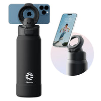 Magnetic Stainless Steel Sports Water Bottle & Device Holder