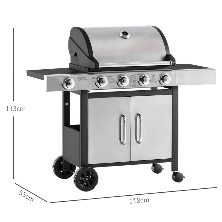The Bit of Alright™ Grill Master™ 4+1 Deluxe Gas BBQ