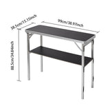 2-Tier Foldable Outdoor Bar Table