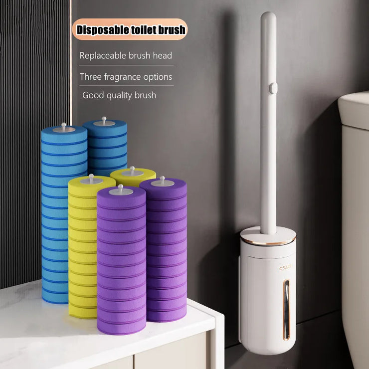 PureClean: Disposable Toilet Brush Kit