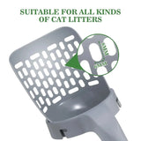 Cat Litter Scoop, Upgraded Cat Poop Scoop with Holder Litter Tray Scoop