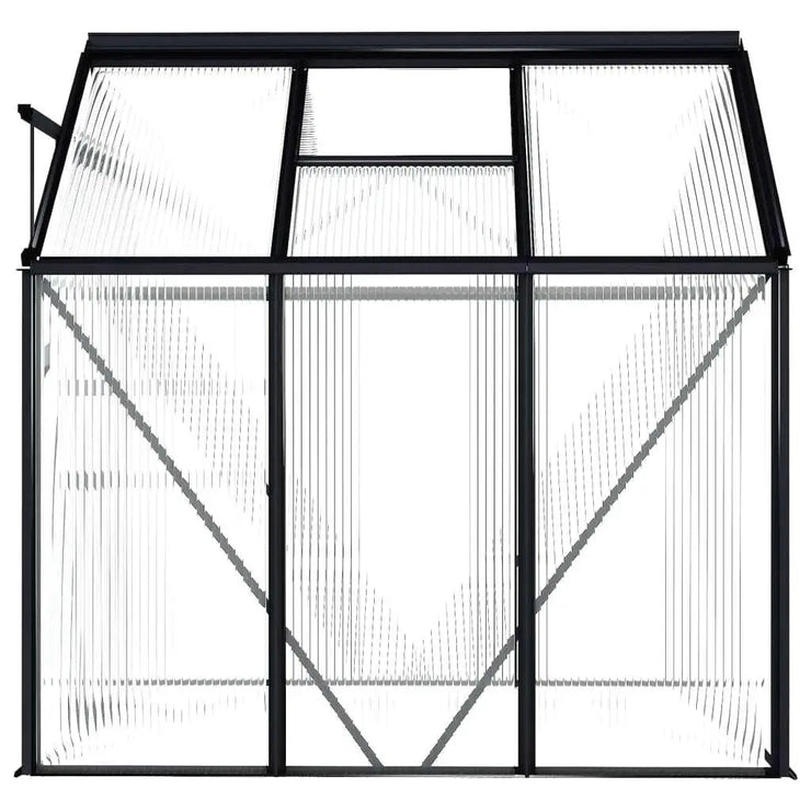 Anthracite Aluminium Greenhouse for All-Season Gardening