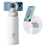 Magnetic Stainless Steel Sports Water Bottle & Device Holder