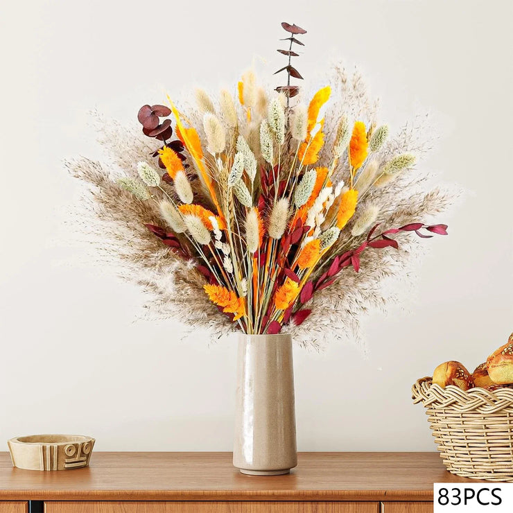 Boho Luxe Pampas Bouquet – 105pcs Dried Flower Arrangement