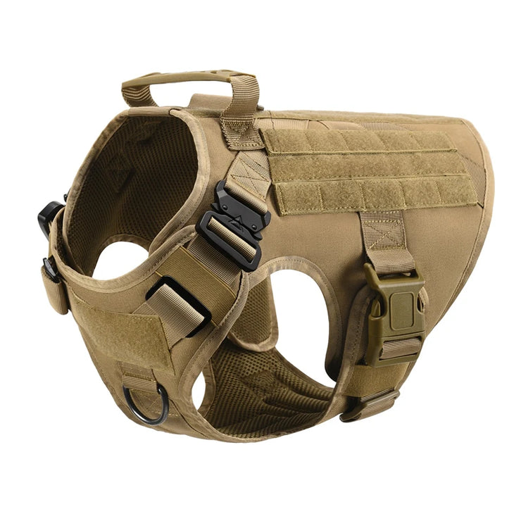 K9 Tactical Military Vest for Dogs – Training Harness & Leash Set for All Breeds