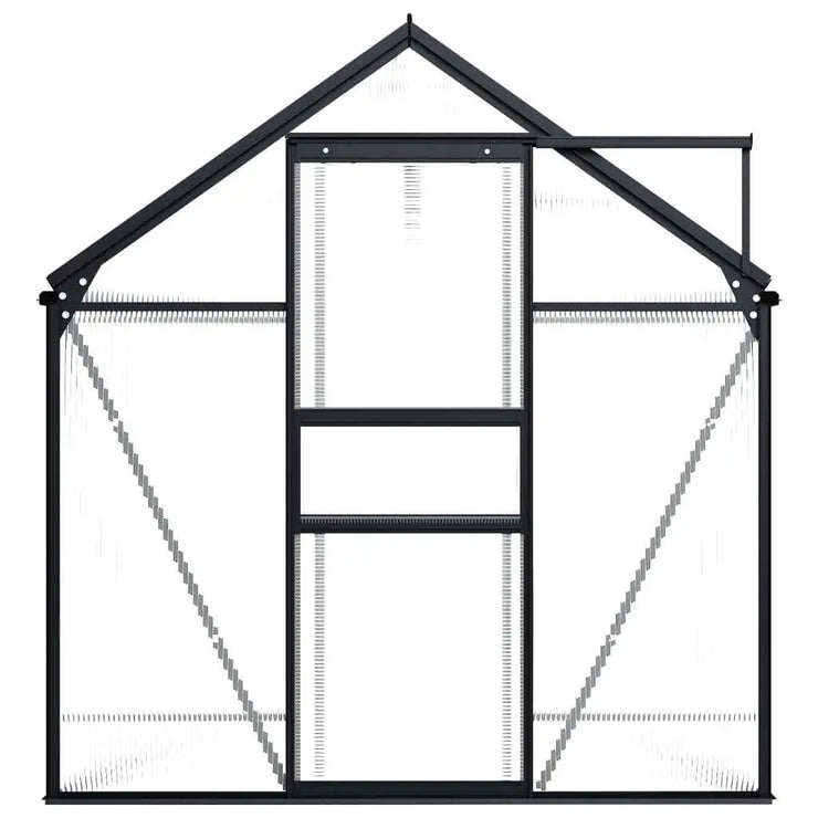 Anthracite Aluminium Greenhouse for All-Season Gardening