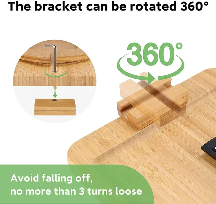 Bamboo FlexiTray with Device Holder