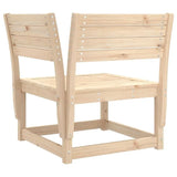 Modular Rustic 4-Piece Solid Pine Outdoor Lounge Set
