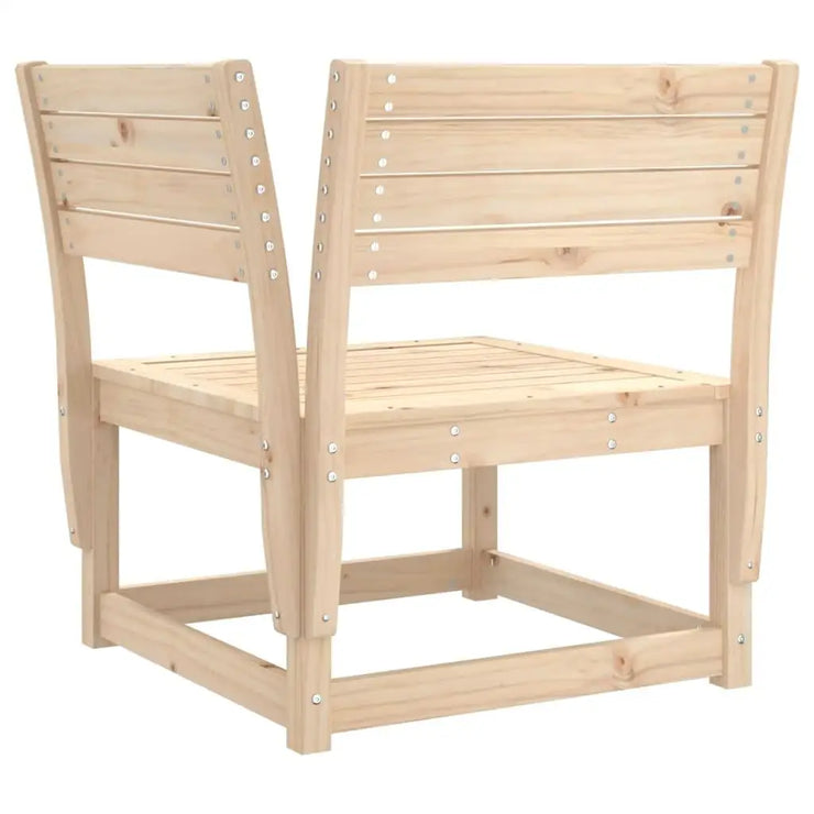Modular Rustic 4-Piece Solid Pine Outdoor Lounge Set