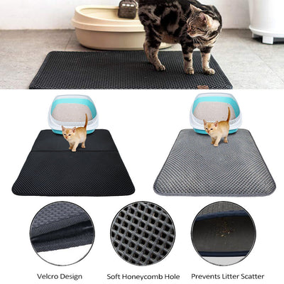 Double Layer Litter Cat Bed Pads Litter Mat